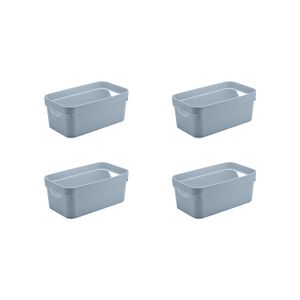 Conjunto Caixa Organizadora Cube 5,3 Litros 4 Peças