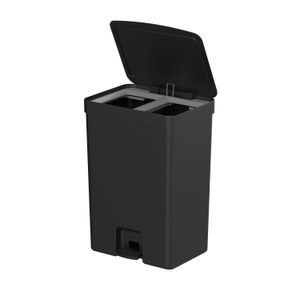 Lixeira com Pedal Trium 30 Litros com Duplo Compartimento